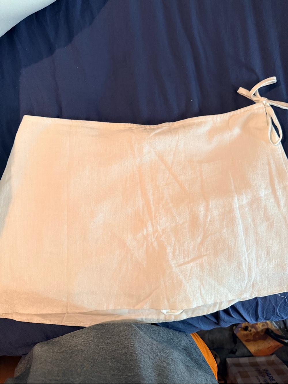 Women's Cream Wrap Mini Skort - Lightweight Summer Style
